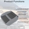 FZJDSD Gray Driver Side Bottom Replacement Cloth Seat Cover Compatible