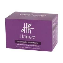 Holiherb - Myo-Inositol (4g) + Metil Folato | Suplemento en Polvo para Mujeres | (En Sobres 30 porciones)