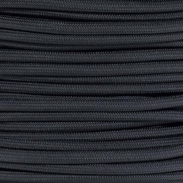 PARACORD PLANET para-Max Paracord 3,000 LB Tensile Strength & 5/16 Inch Diameter - Great for Towing, Hunting, Outdoor Activities and More - Black, 25 FT (Hank)