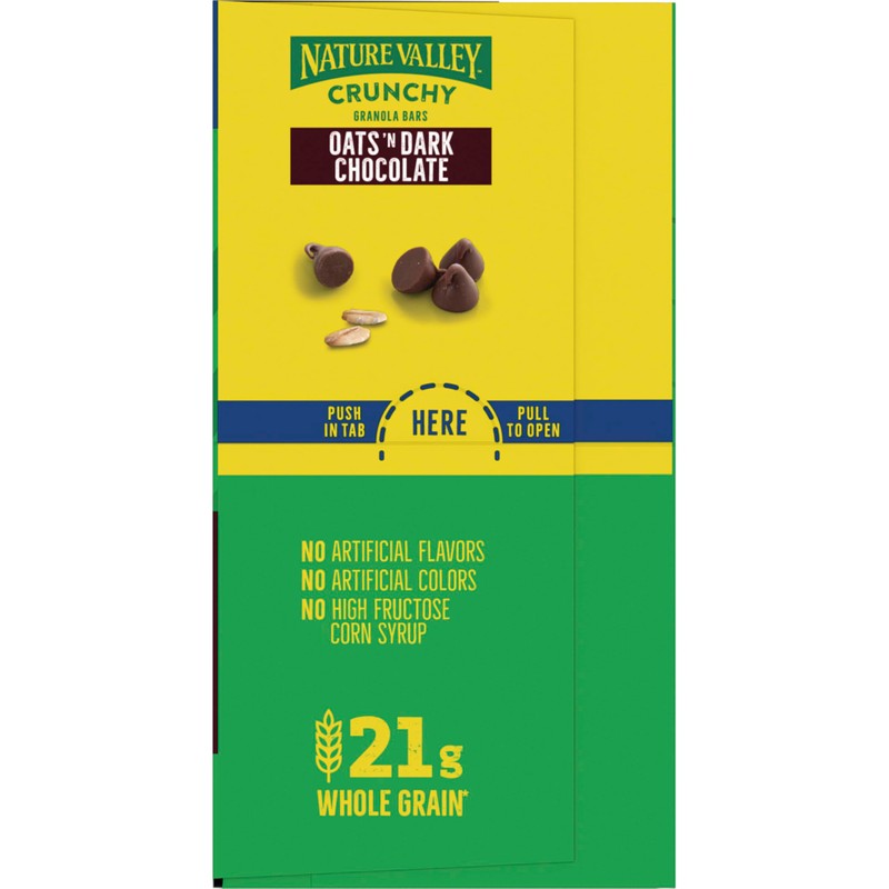 Nature Valley Crunchy Granola Bars, Oats 'n Dark Chocolate, 24