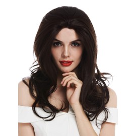 WIG ME UP TYM-061-LF-4/6 Women's Wig Lace Front Long Wavy Voluminous Dark Brown