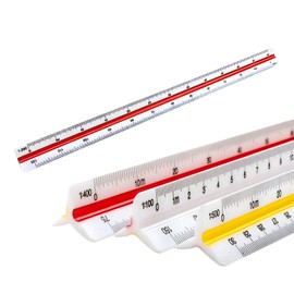 30 Cm Scale Rule,Scale Ruler Architect,Architectural Triangular, Plastic Triangular Scale Ruler,For Architectural, Blueprint, Drafting, Architects,Draftsman And Engineers