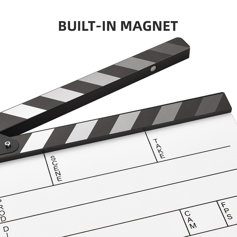 Acrylic Clapperboard Film Clapboard Movie Director's Slate Cut Action Scene