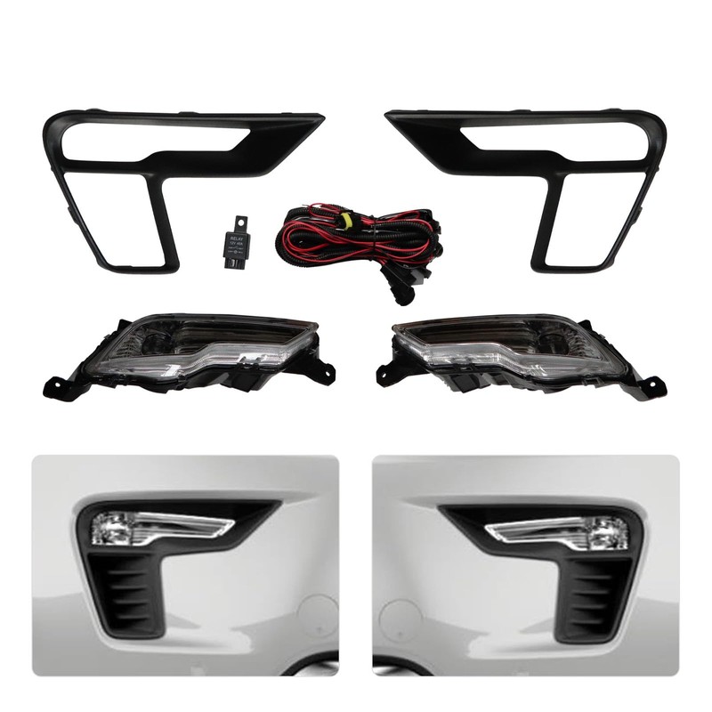 YIYIBYUS for 2018 2019 Ford Explorer Clear LED Fog Light