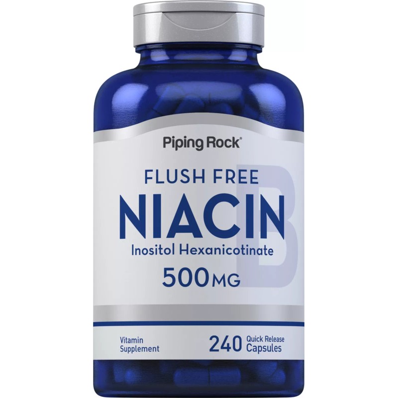 Piping Rock Niacin Flush Free 500mg | 240 Capsules |