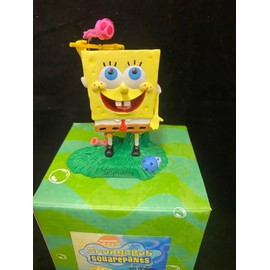 Spongebob Jelly Fishing  Figurine Miniature Statue Vintage