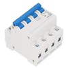 4P Miniature Circuit Breaker DIN Rail Mount Low Voltage Air