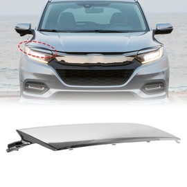 NLQR Extended Right Front Grille Trim Chrome Compatible with Honda HRV HR-V EX-L EX LX 2019 2020 2021 Front Hood Grille Headlight Trim Molding Replace 71163-T7A-J01 71163T7AJ01