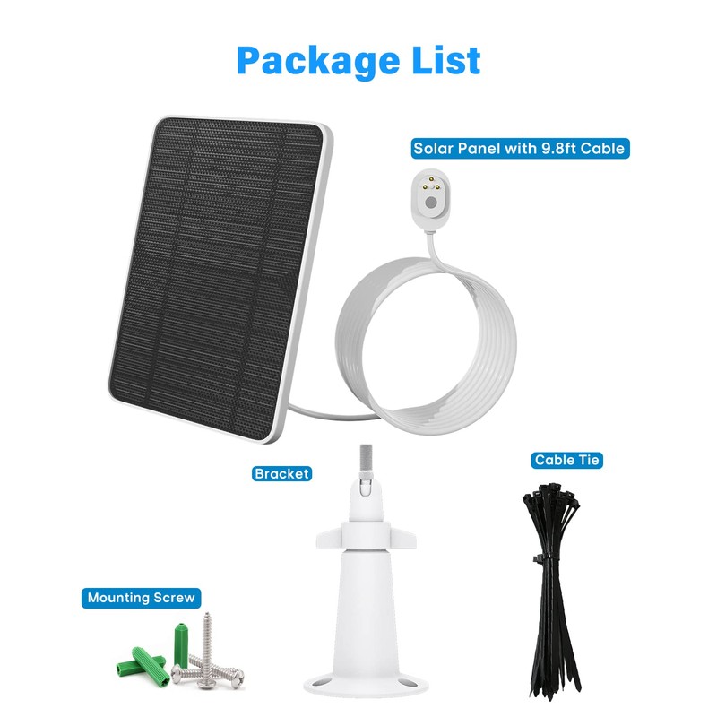 Upgraded Solar Panel Charging Compatible with Arlo Pro 4, Pro