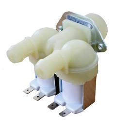 Universal Double Inlet 2 Way 180º Solenoid Water Fill Valve for Washing Machine