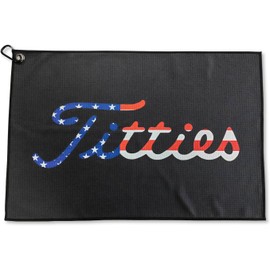 Syren - Toalla de microfibra divertida de golf con soporte magnético para bolsa de golf, toalla exclusiva para bolsa de golf, accesorios de golf ideales para una divertida idea de experiencia de golf