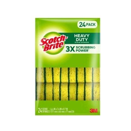 Scotch-Brite Heavy Duty Scrub Sponges, Individually Wrapped 24 ct.
