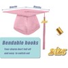 GradPlaza Shiny Graduation Cap and Gown 2025 Year Charm Tassel
