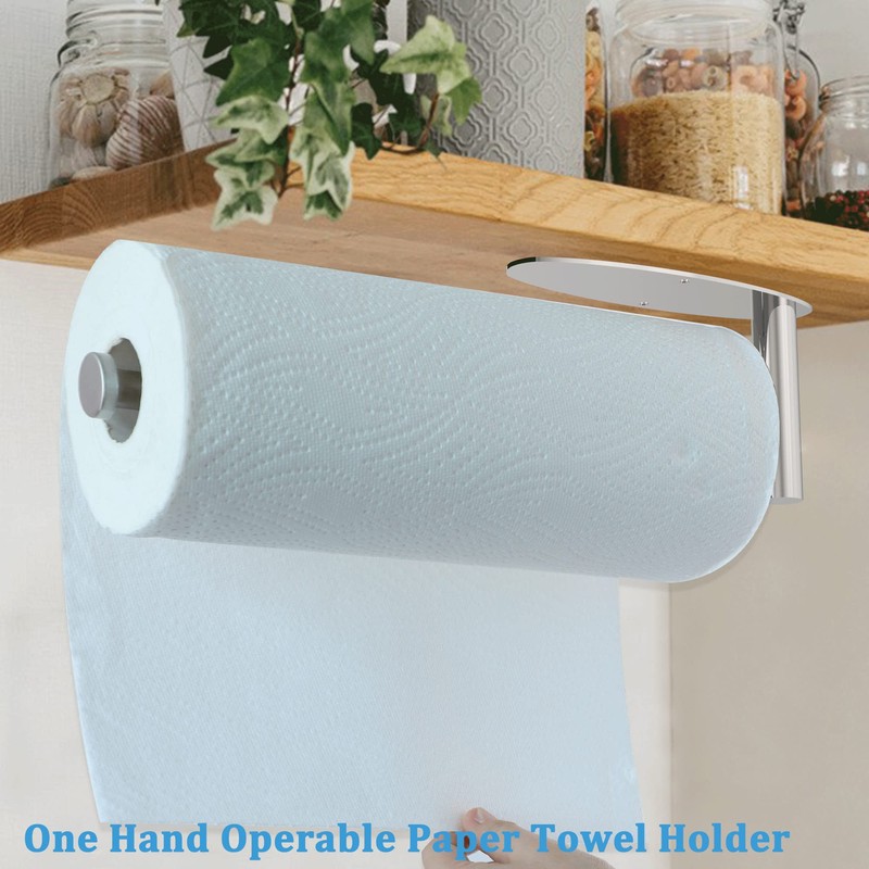 Paper Towel Holder Under Cabinet Brushed Nickel Wall Mount Paper