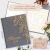 Lanpn Wedding Anniversary Journal Book Memories of Us, Linen Dating
