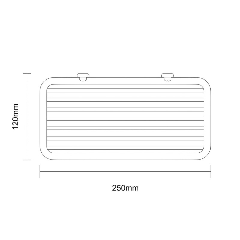 Satina Single Rectangle Chrome Shower Caddy 25x11x4cm Made in Sweden