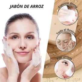 2 Pack Jabón de Arroz Tailandés para Limpieza Facial Suave