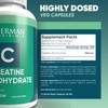Creatine Monohydrate Capsules | 3360mg Per Serving | German Pharma