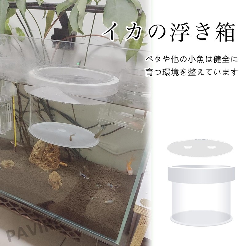 PAVIKE Floating Breeder Box for Fish, Floating Fish Breeding Box,