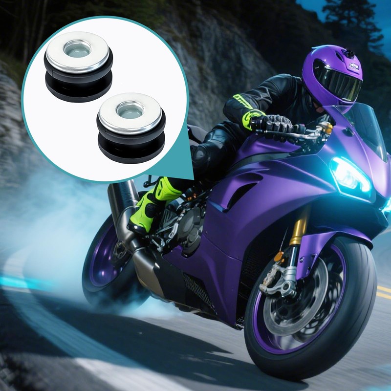 MCSDFN 10 PCS Motorcycle M6 Rubber Grommets Bolt, Motorcycle Rubber