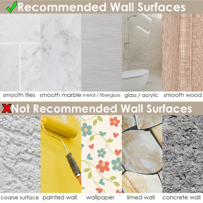 Jovware Shower Caddy Adhesive Replacement Stickers, Shower Organizer Adhesive Replacement,