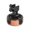 Round Side Camera Handle Handgrip Wooden Quick Release NATO Rail
