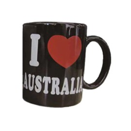 I Love Australia Mug Black