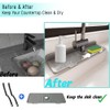 17.3" Silicone Faucet Mat for Kitchen Sink, Splash Guard with