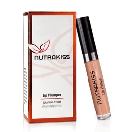 Nutrakiss Lip Plumper "Nude" - Natural Lip Booster with Niacin (Vitamin B3) I Liquid Lipstick I Lip Plumper I Lipstick for Full Lips I Made in Germany I 5 ml