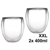 Feelino Ice-Bloom Double-Walled Jumbo Thermal Glasses Transparent Glasses incl. Tea
