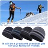 CHUANGLI Mens Winter Beanie Hat Striped Warm Knit Plain Ski