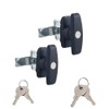 2 PCS T-Handle Door Lock Latch ABS T Handle Lock