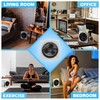 Comfort Zone Turbo Table Desk Fan with 180-Degree Adjustable Head,