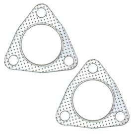 YGQ 2 Inch Exhaust Gaskets Exhaust Gasket 3 Screws 53 mm Muffler Flange Manifold High Temperature with Fire Ring Replacement Pack of 2