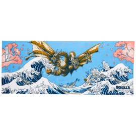 Focart Godzilla Printed Tenugui Fugaku King Ghidorah, Approx. 13.8 x 35.4 inches (35 x 90 cm), Cotton