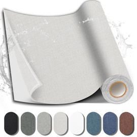 Shagoom Fabric Repair Patch, Fabric Large Repair Tape, Self-Adhesive Patches for Furniture, Sofa, Car Interior, Shoes, Hand Bag, Clothing (Beige, 3.5X79 Inch)