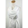 corciova White 35 x 35 Solid Color Square Silk Like