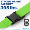 Luggage Straps for Suitcases - TSA Approved - Neon Green,