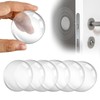 FAMLEAF 1.6" Wall Door Handle Stopper, 12PCS Clear Self Adhesive