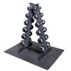 Body-Solid (GDR44B) Vertical Dumbbell Rack - Compact 6 Pair Hex