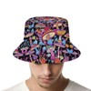 Psychedelic Hippie Mushrooms 60s Bucket Hat for Women Men Packable