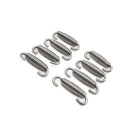 Hihaha 8pcs 60mm Stainless Steel Motorcycle Exhaust Pipe Springs Universal Durable Material