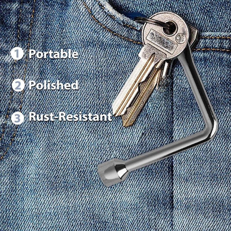 Yenvory 7 mm Triangular Key L Shape, 13 mm (0.51