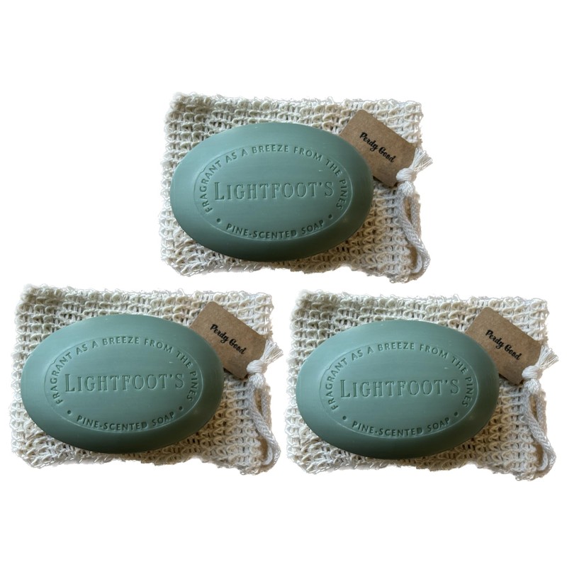 Perdy Good Lightfoot's Pine Soap for Men (3 Bars), 3