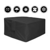 J&C - Funda impermeable para muebles de patio, 135x135x75cm(53x53x29in)