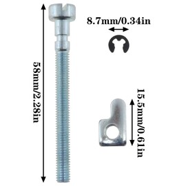 safycaby 3 Sets Chain Tensioner Adjuster Screw Kit Chain Tensioner Adjuster Screw for 530016110, 530015826, 530069611 Chainsaw Parts