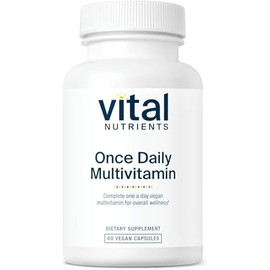 Vital Nutrients Once Daily Multivitamin - Vegan Multi for Women & Men - Allergen-Free - 19 Essential Vitamins + Antioxidants for Eye and Heart Health 