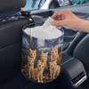Darisoco Cat Van Gogh Car Trash Bag Hanging, Car Rubbish