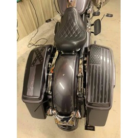 Cbcdecals - American Flag Saddle Bag Lid Decals custom made to fit 1993-2025 Model "Harley Davidson" Touring Bikes