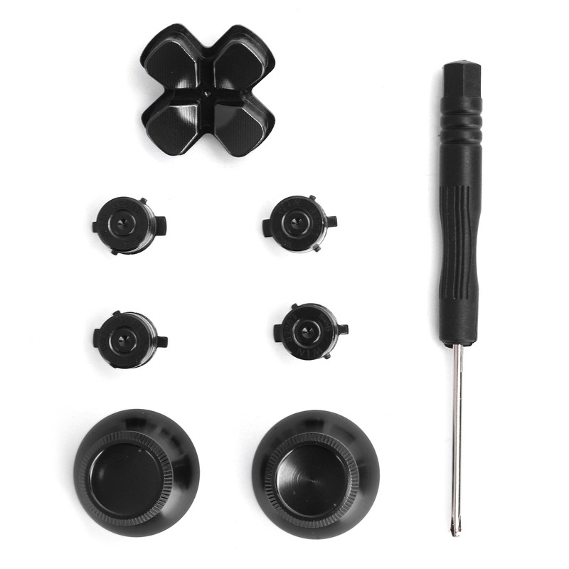 Game Controller Aluminum Alloy Buttons Thumb Stick Set Replacement Parts